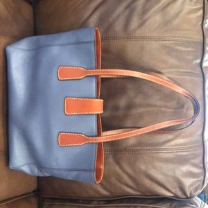 DOONEY & BOURKE Leather Pebble Grain Small Shannon Tote, dust bag included